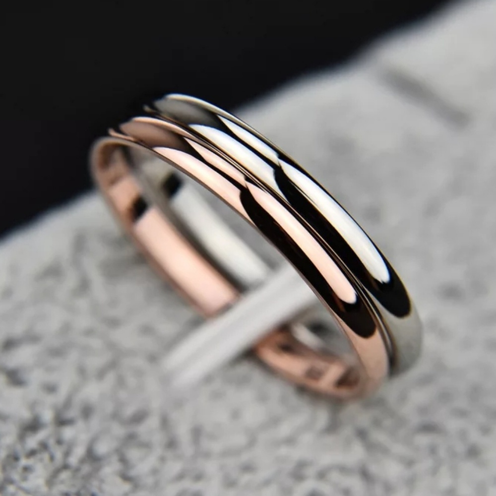Titanium Steel Hypoallergenic Wedding Band Ring - Picture 2 of 8